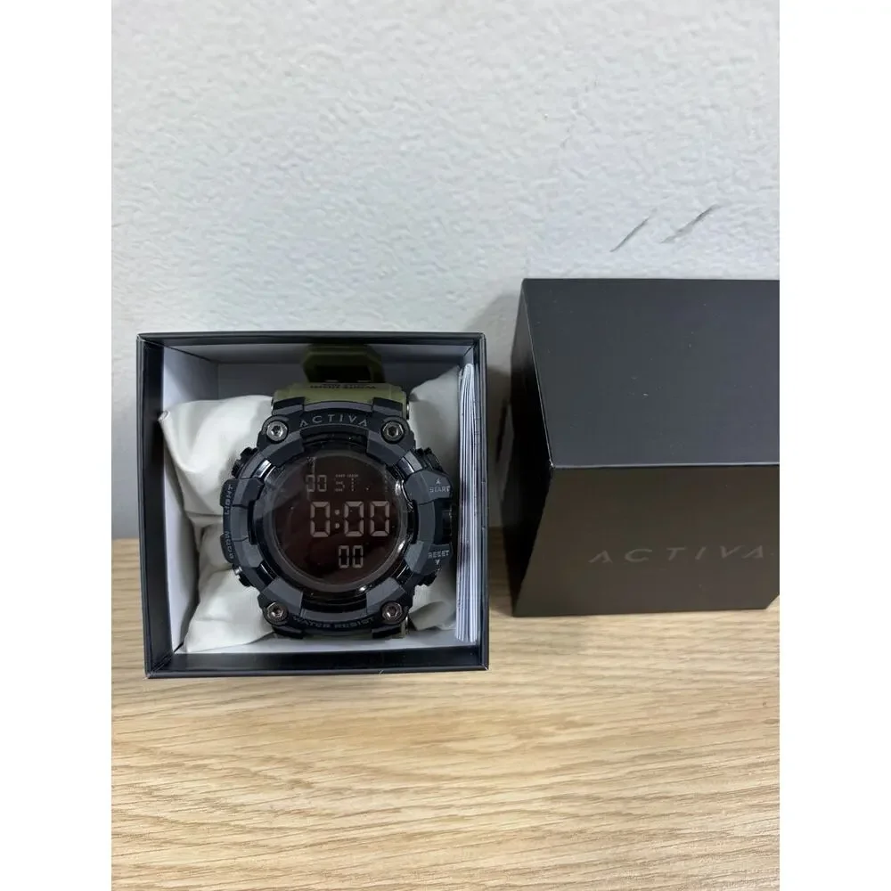 Activa Hexstrike‎ X Invicta Digital Men's Black Army Green 56mm ACW1968-003